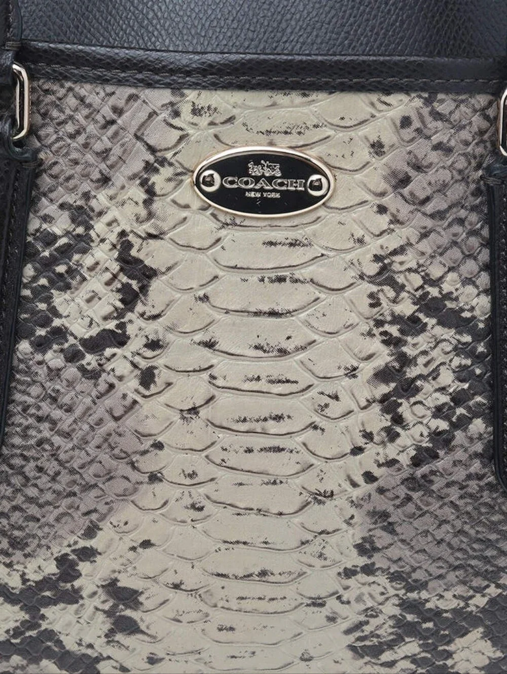 Coach Python Morgan Satchel Shoulder Bag Handbag